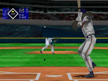 VR Baseball 99 (US) screen shot game playing